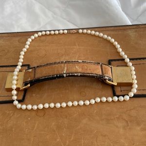 Real perles necklace with bracelet